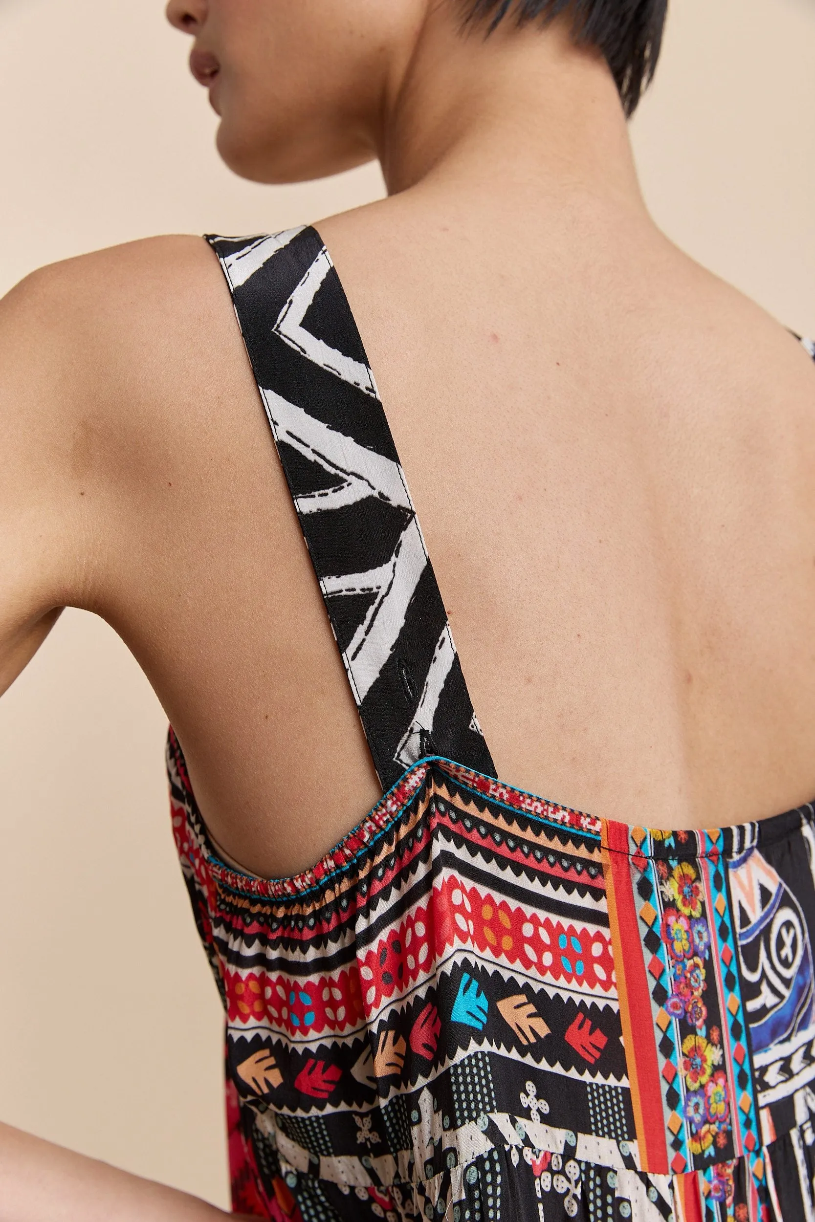 Multi print maxi dress sold by Tristan Style product image thumbnail 4