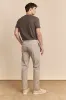 Slim fit pants with elastic sides sold by Tristan Style