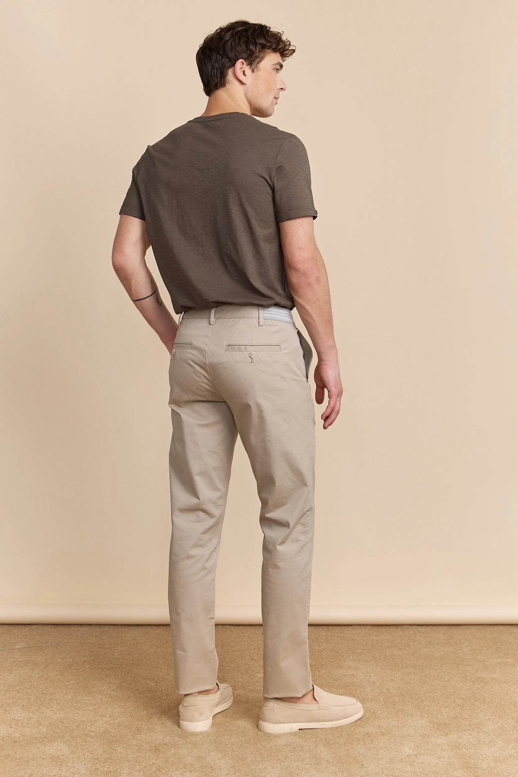 Slim fit pants with elastic sides sold by Tristan Style product image thumbnail 3