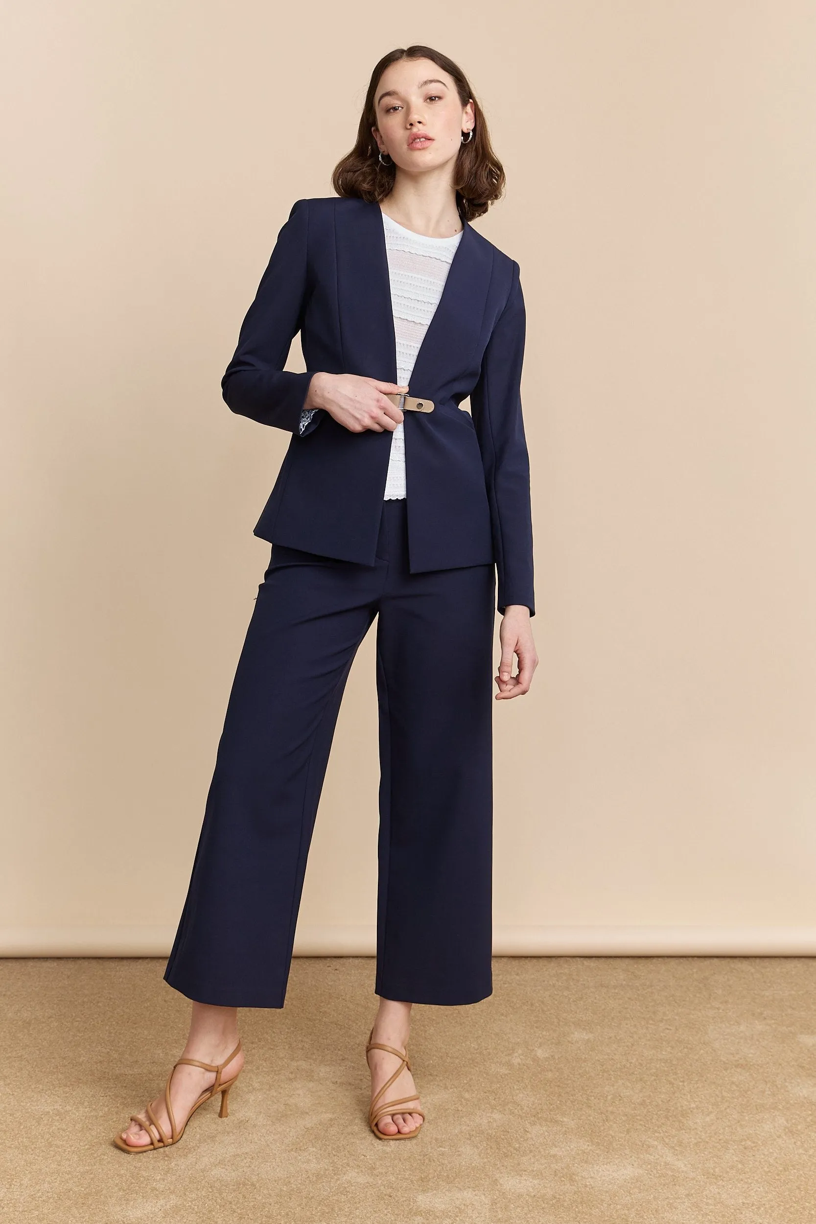 Fitted jacket with tab sold by Tristan Style product image thumbnail 4