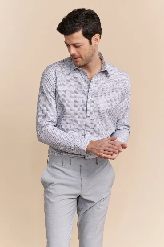 Multi tone non-iron fitted shirt sold by Tristan Style