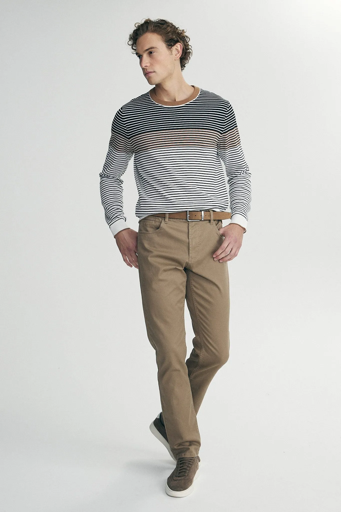Stripes blocking sweater sold by Tristan Style product image thumbnail 2