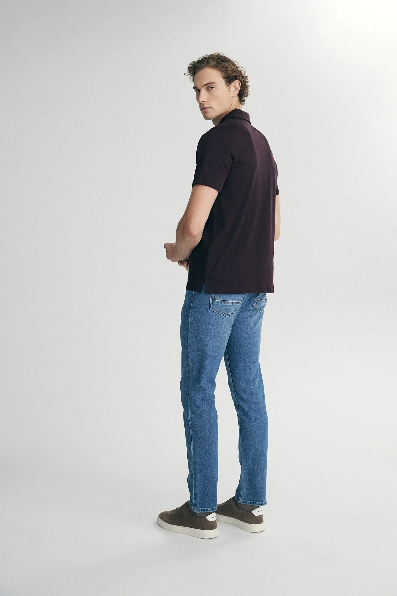 Polo with zip sold by Tristan Style product image thumbnail 4