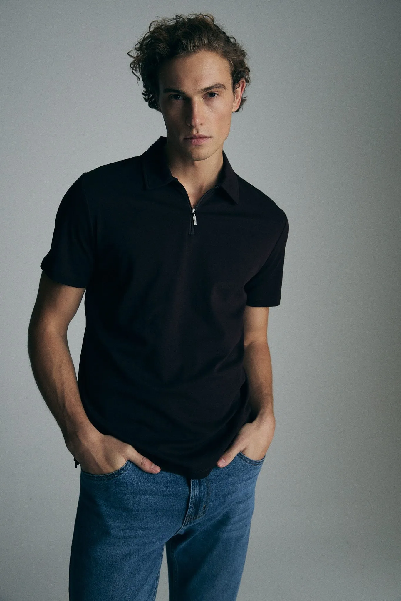 Polo with zip sold by Tristan Style