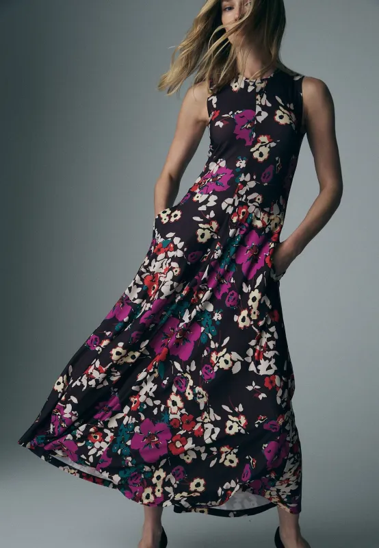 Sleeveless floral maxi dress sold by Tristan Style