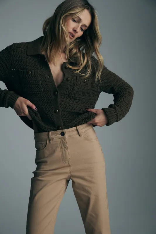 High waist crop pants sold by Tristan Style