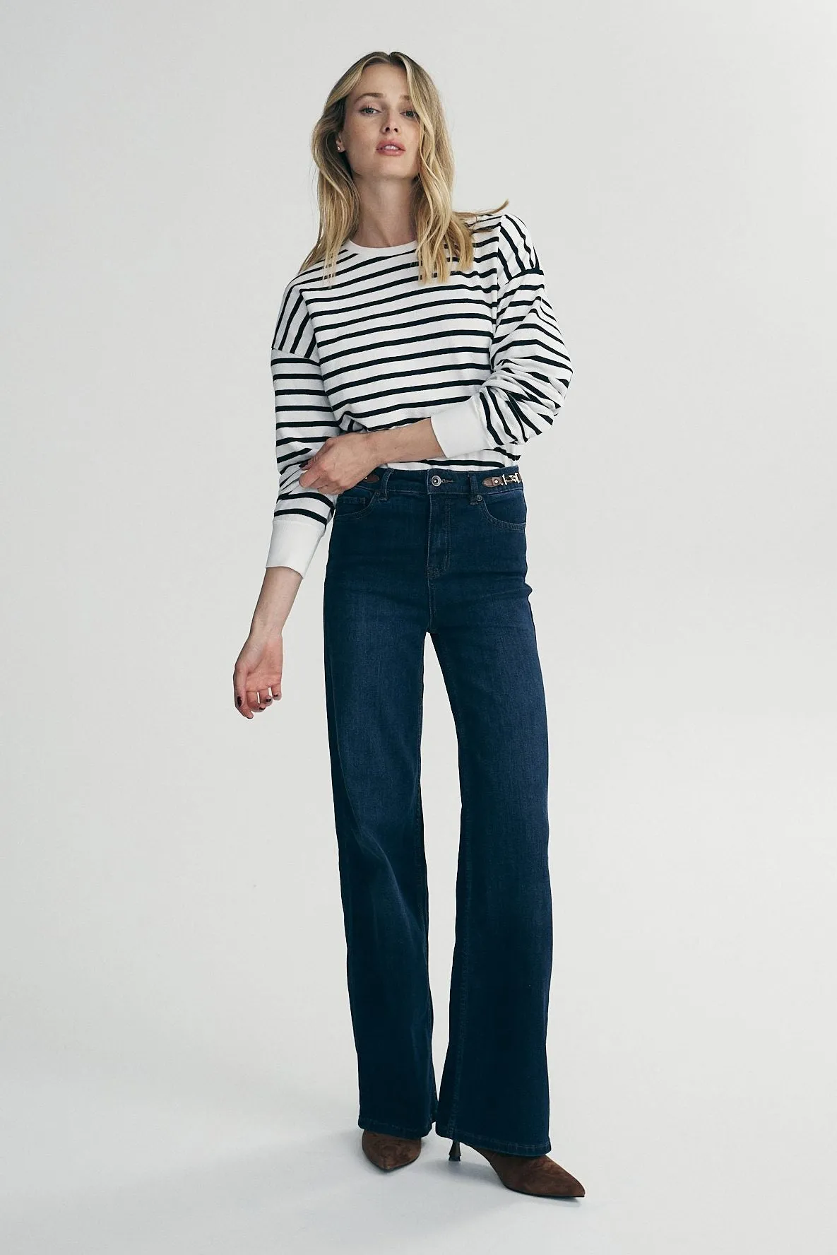 Striped oversize sweater sold by Tristan Style product image thumbnail 2