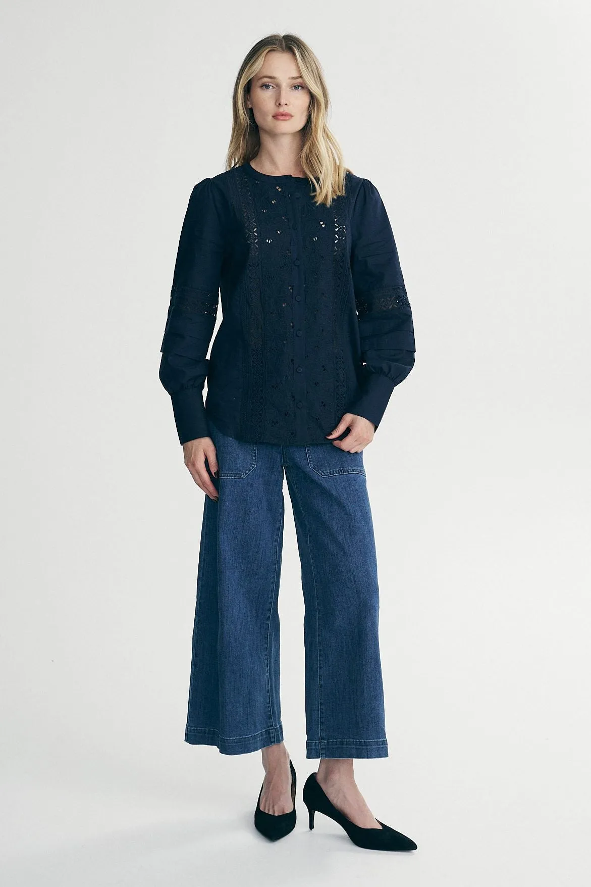 Blouse with embroidery sold by Tristan Style product image thumbnail 3