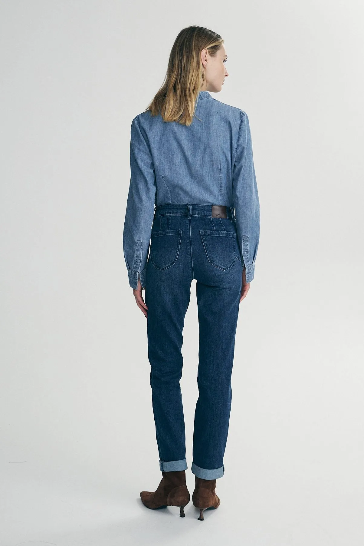 Denim shirt sold by Tristan Style product image thumbnail 4