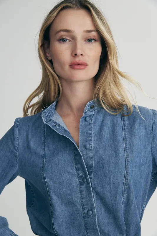 Denim shirt sold by Tristan Style