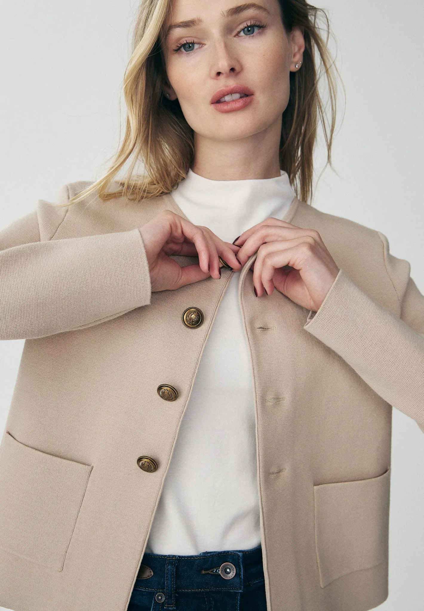 Knit blazer sold by Tristan Style product image thumbnail 2