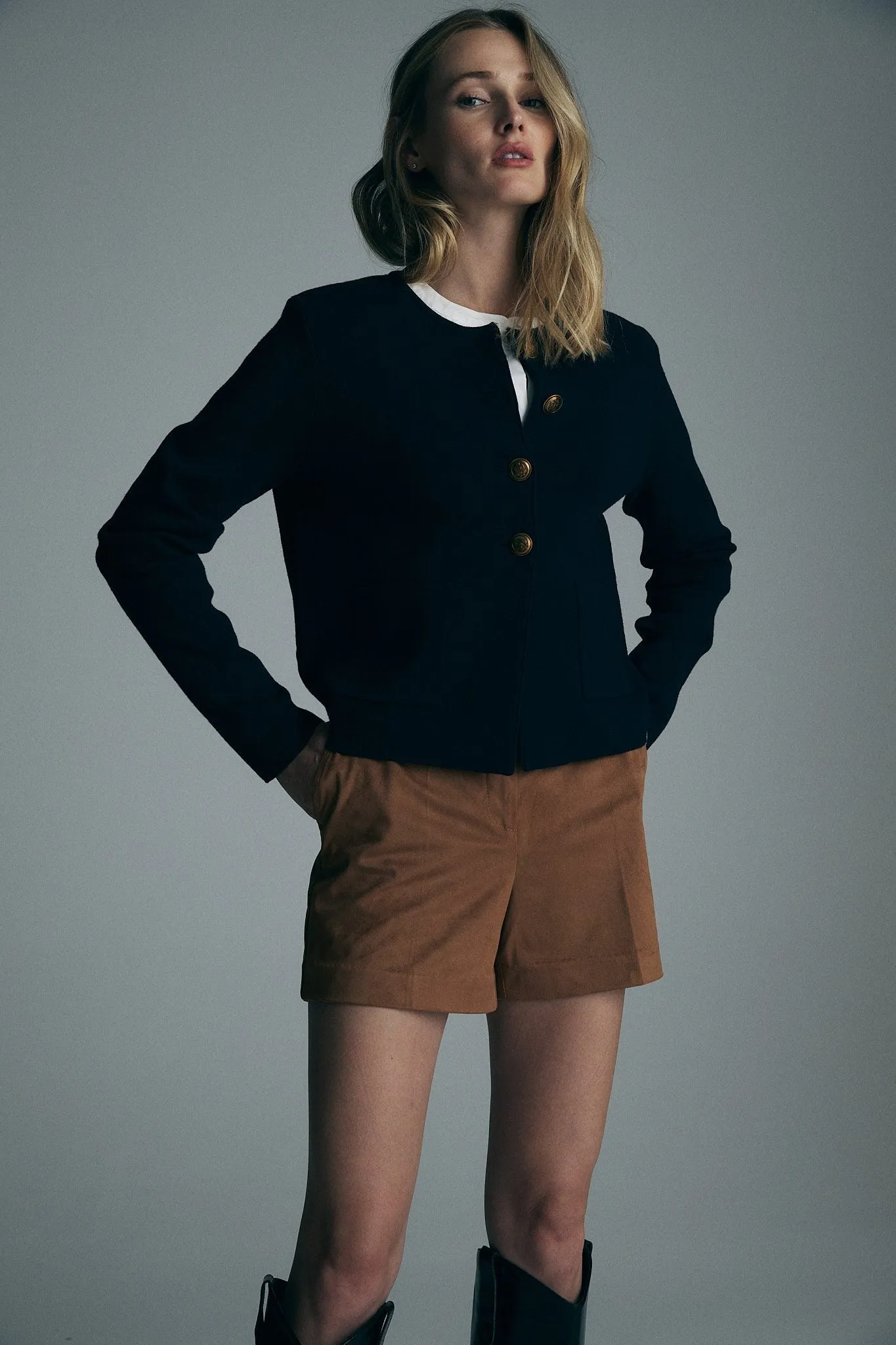 Knit blazer sold by Tristan Style product image thumbnail 5