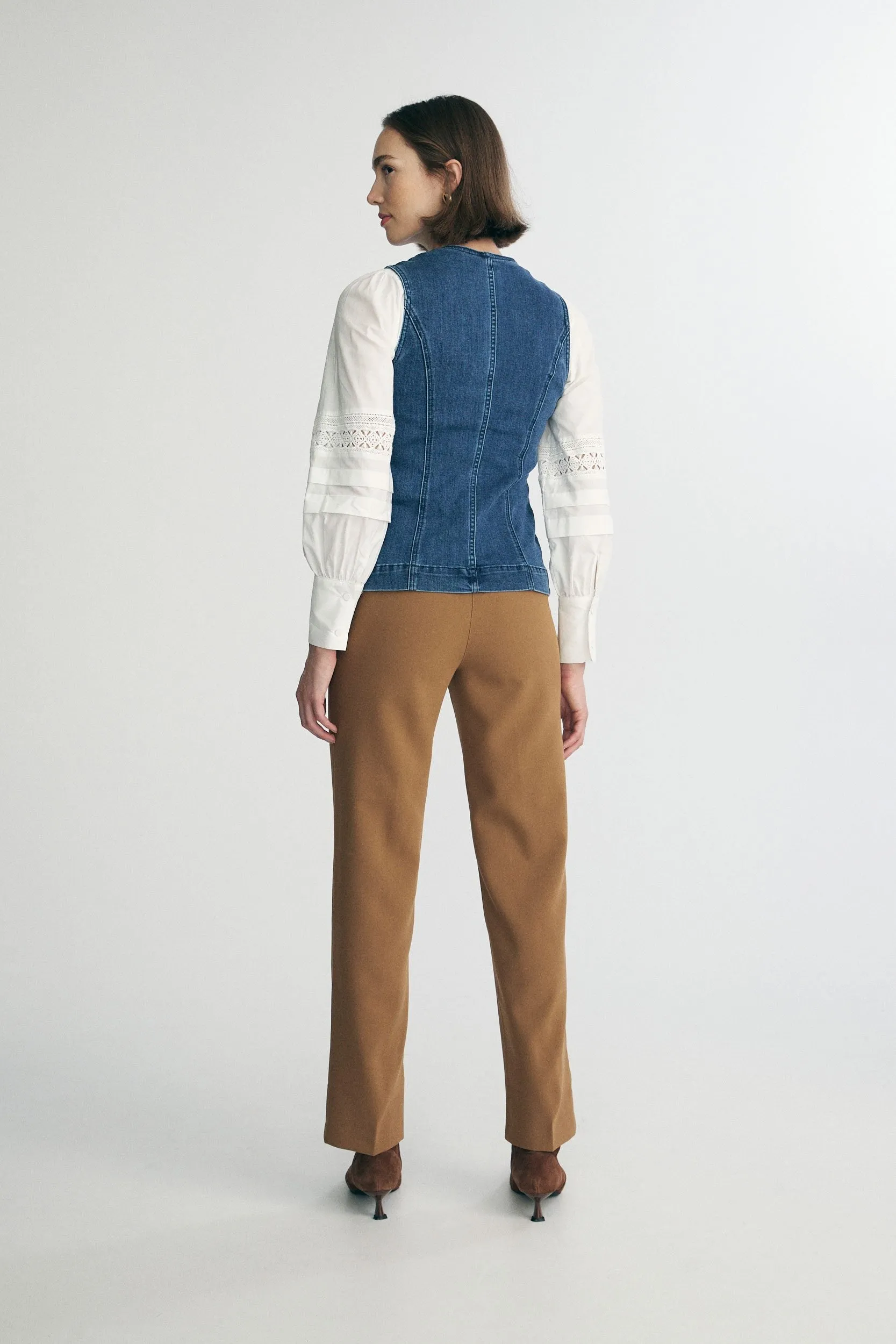 Denim vest sold by Tristan Style product image thumbnail 2