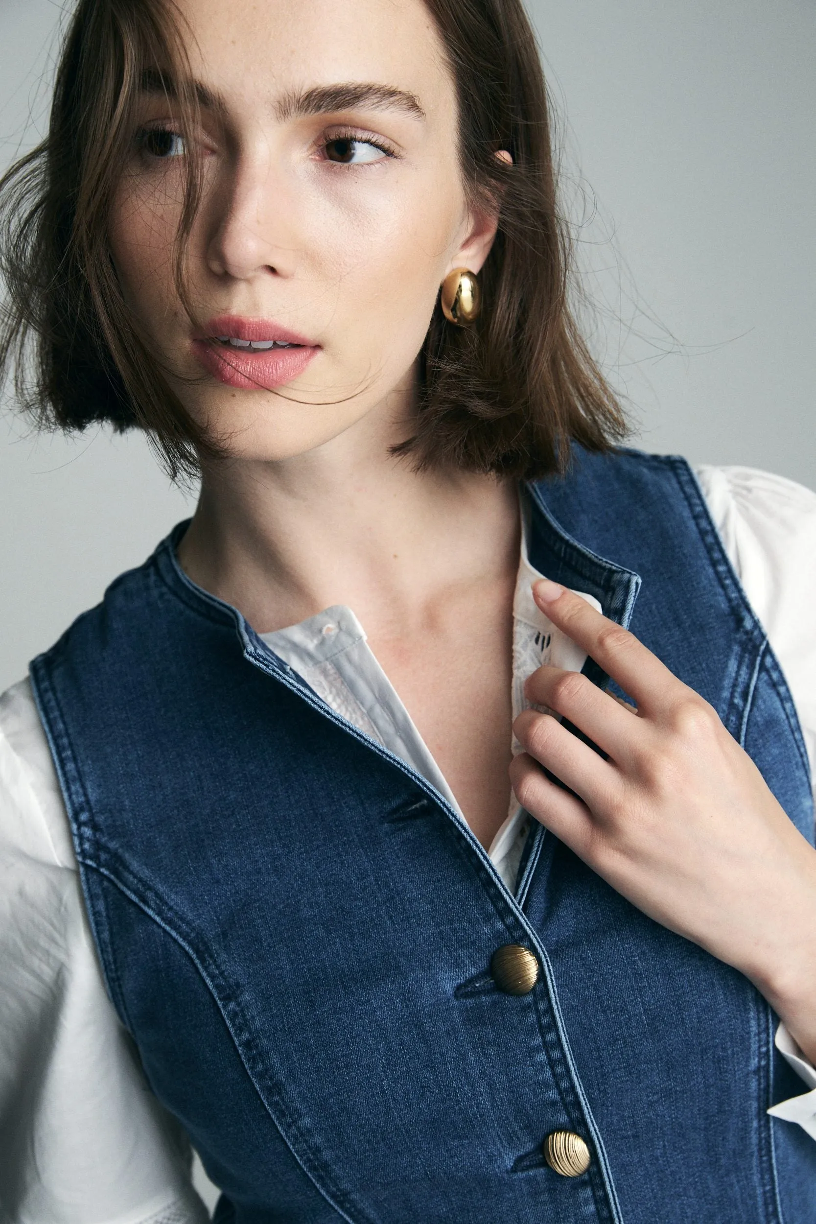 Denim vest sold by Tristan Style product image thumbnail 4