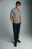 Short sleeve striped polo sold by Tristan Style