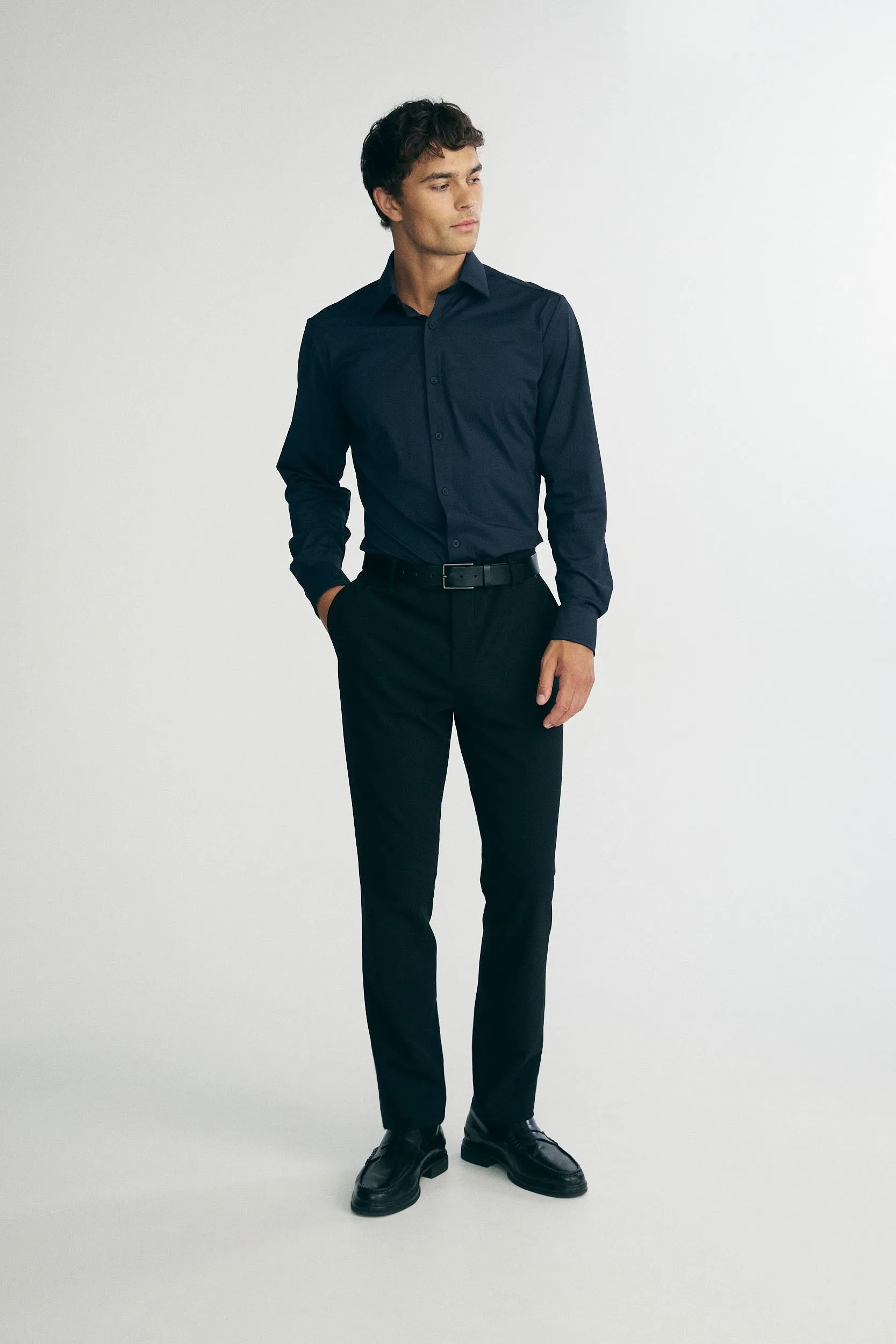 Stretch jersey shirt sold by Tristan Style product image thumbnail 4