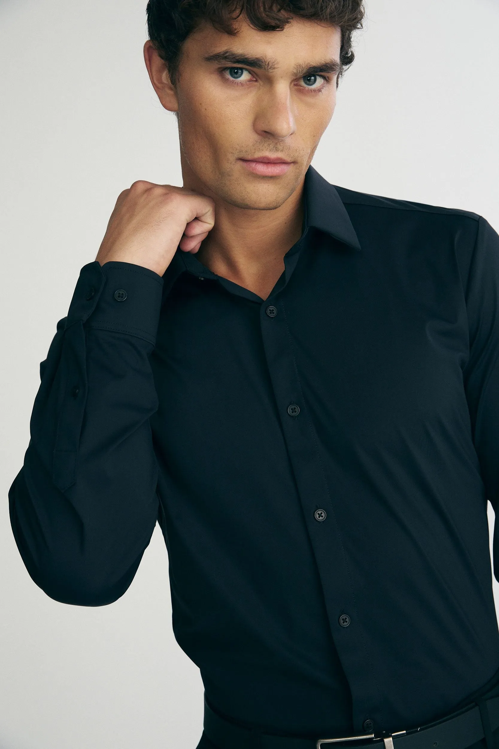 Stretch jersey shirt sold by Tristan Style product image thumbnail 3