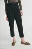 Cropped pant with pleats and belt sold by Tristan Style