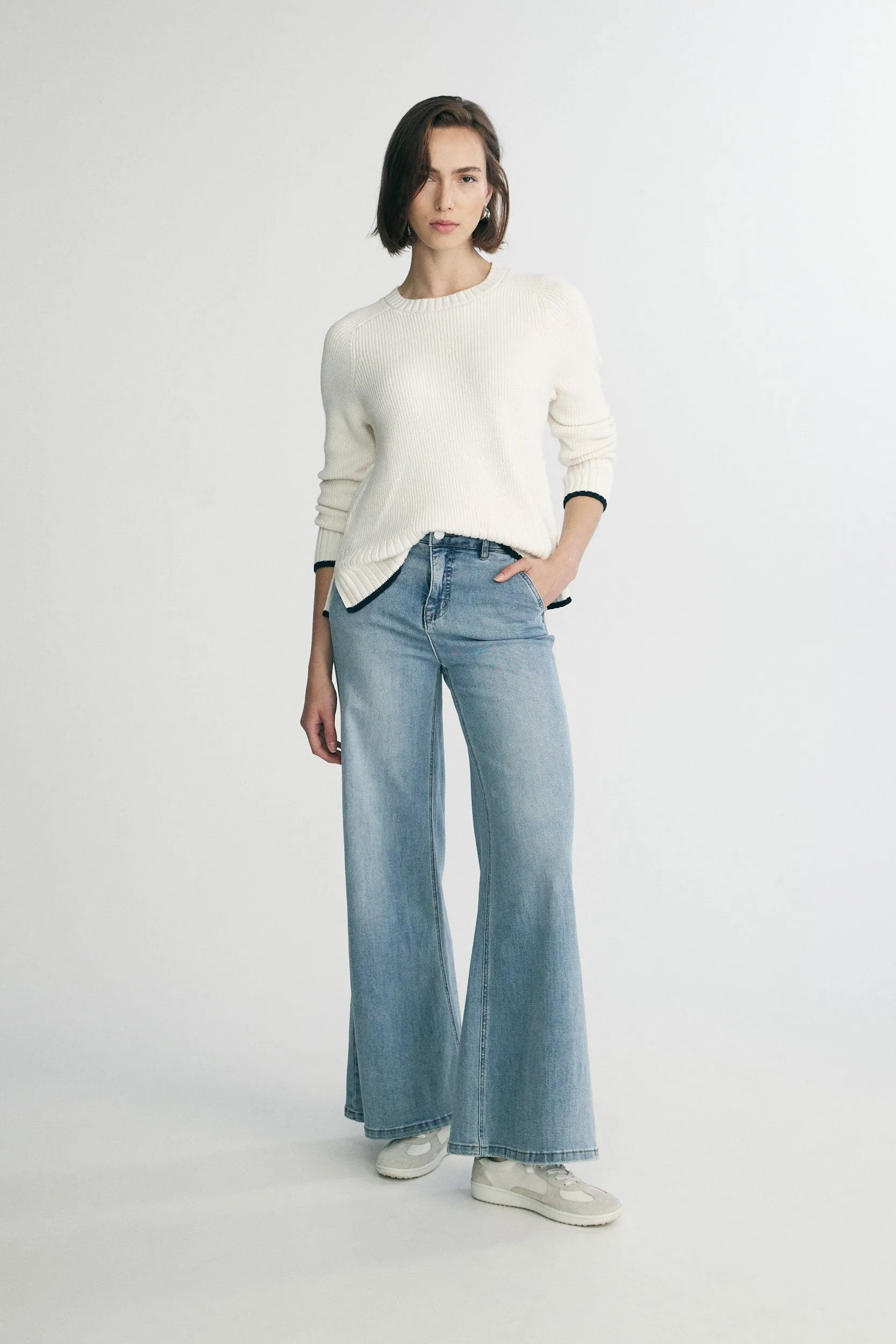 Crew neck sweater sold by Tristan Style product image thumbnail 2