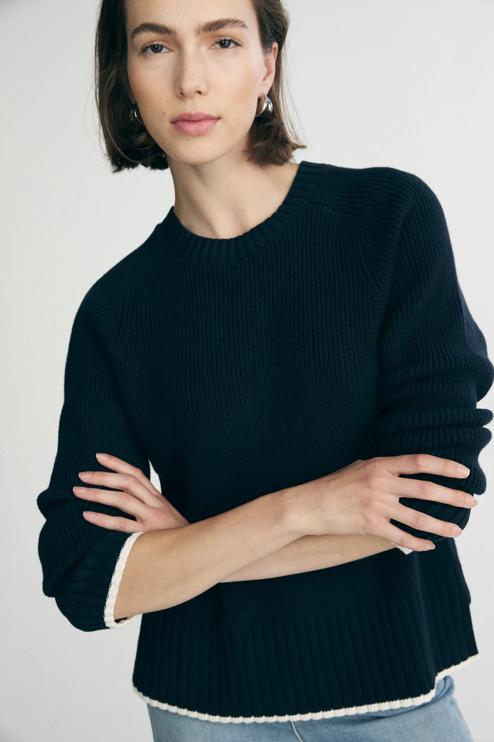 Crew neck sweater sold by Tristan Style product image thumbnail 5