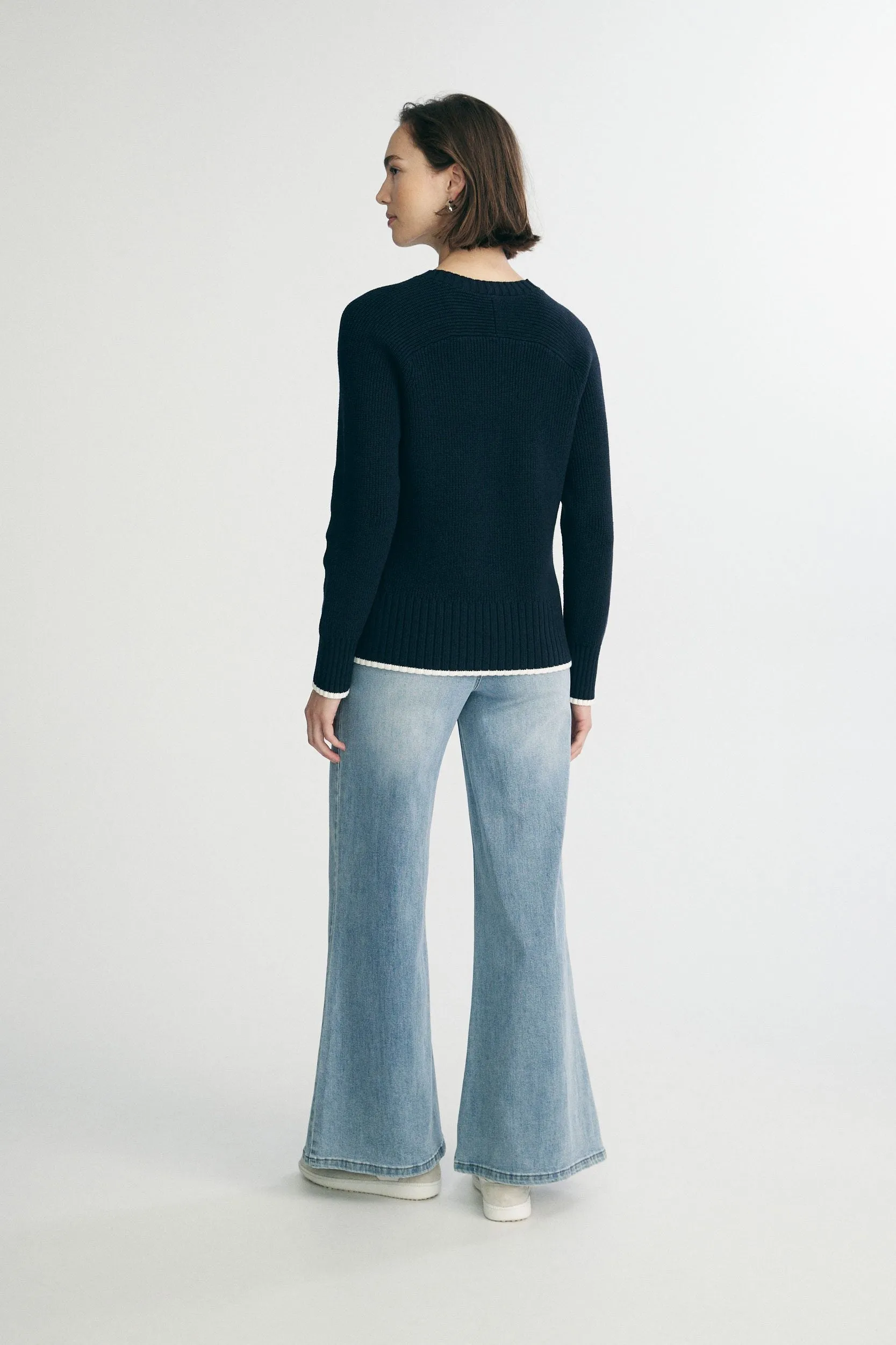 Crew neck sweater sold by Tristan Style product image thumbnail 3