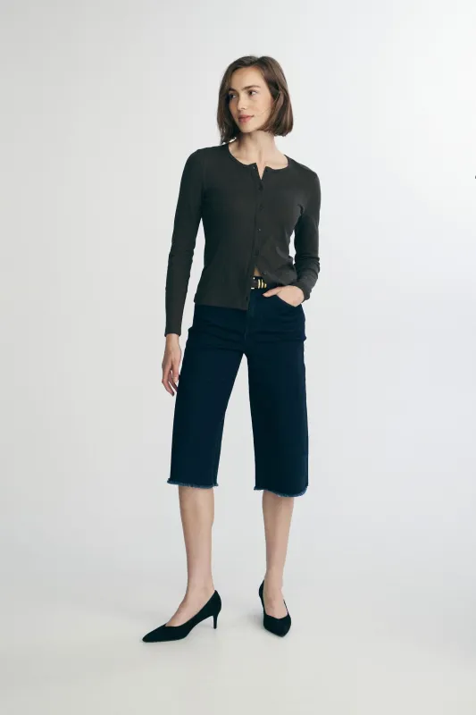 Crew neck cardigan sold by Tristan Style