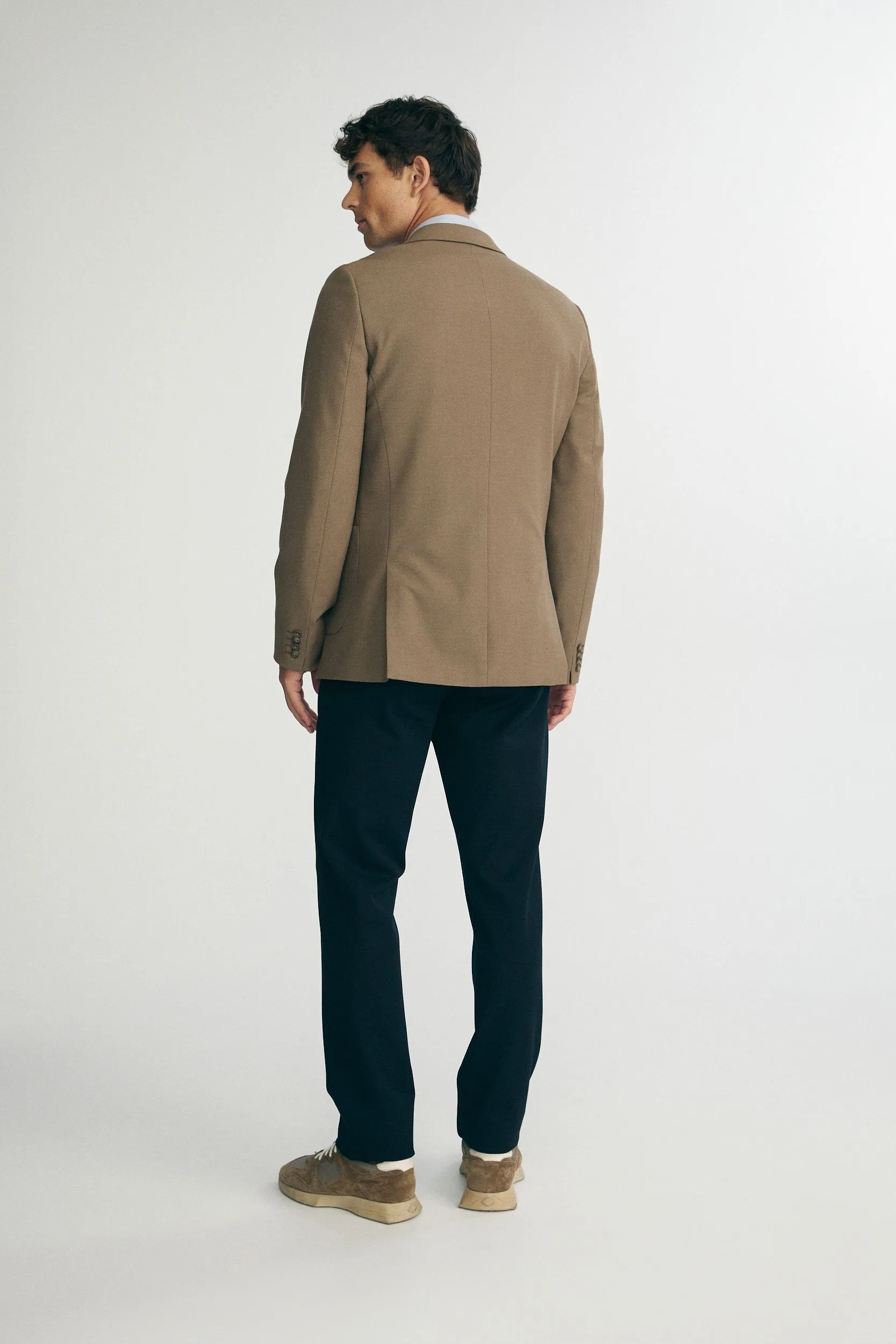 Solid color extra-fitted blazer sold by Tristan Style product image thumbnail 2