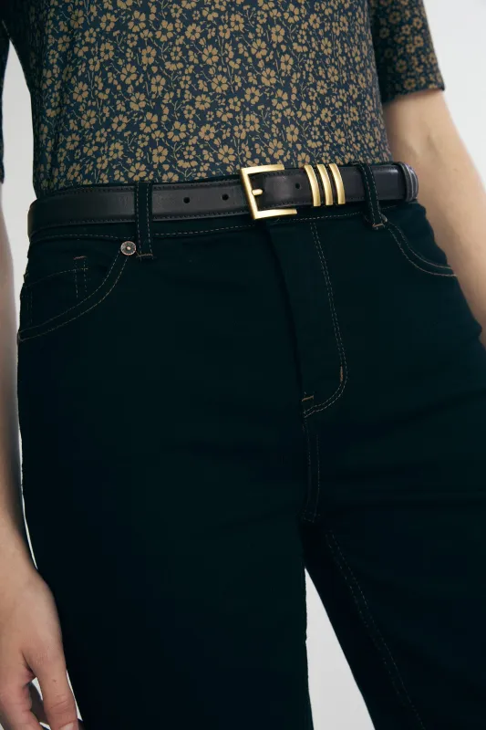Fashion belt with gold buckle sold by Tristan Style
