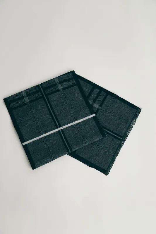 Check design brushed scarf sold by Tristan Style