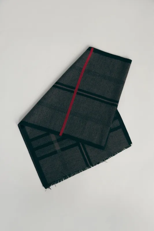 Check design brushed scarf sold by Tristan Style