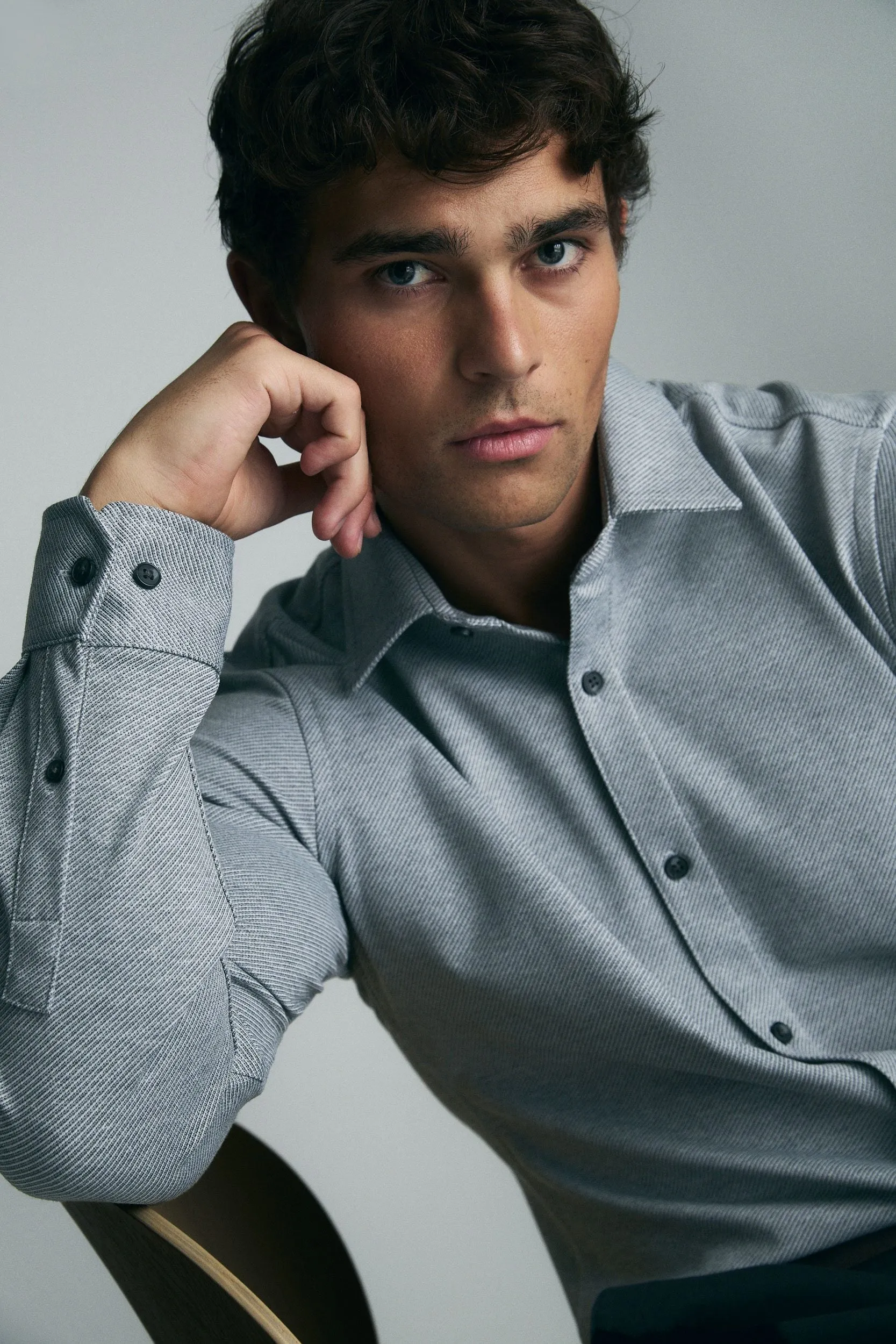 Long sleeve jersey shirt sold by Tristan Style