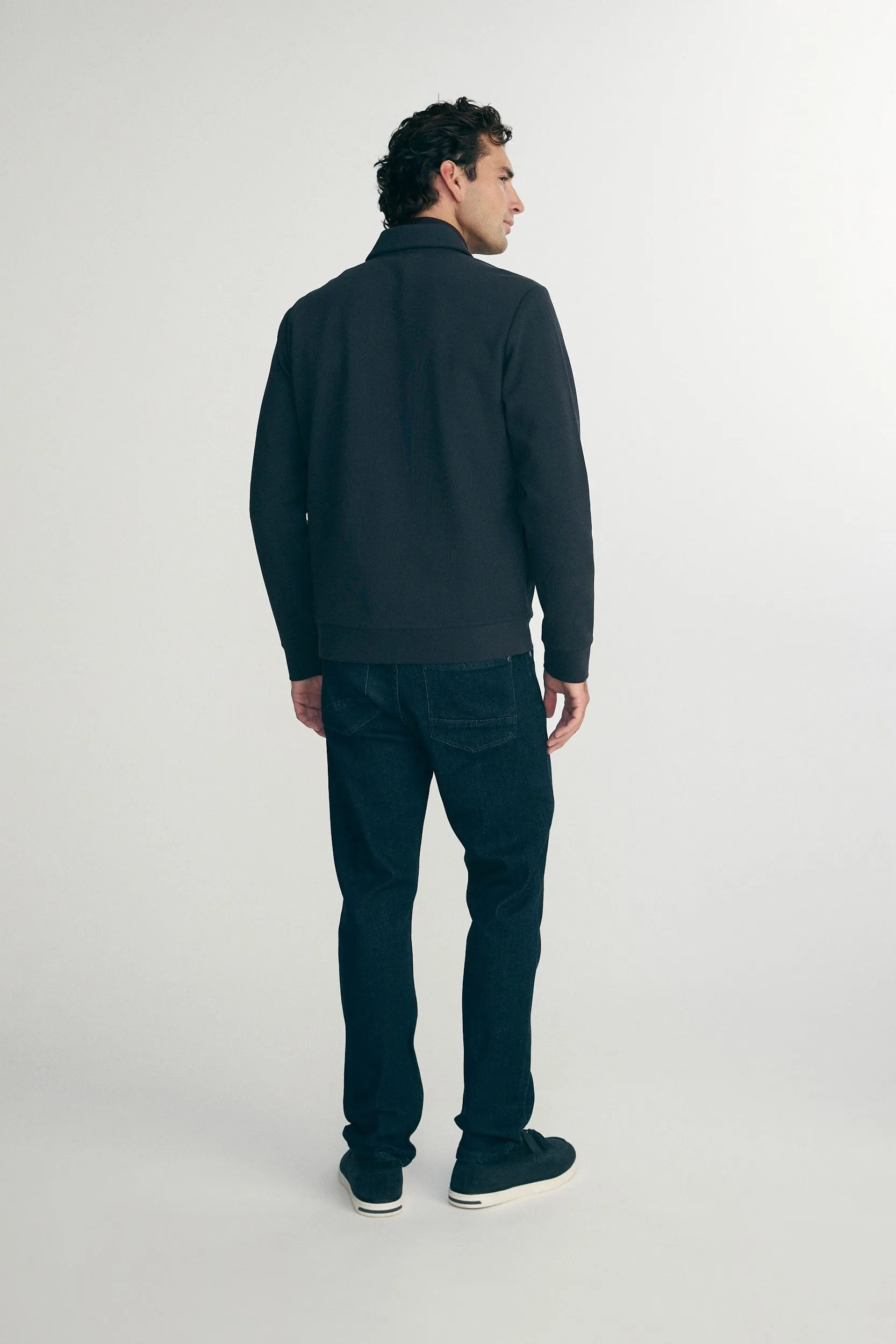 Cardigan with zip and side seam pockets sold by Tristan Style product image thumbnail 2