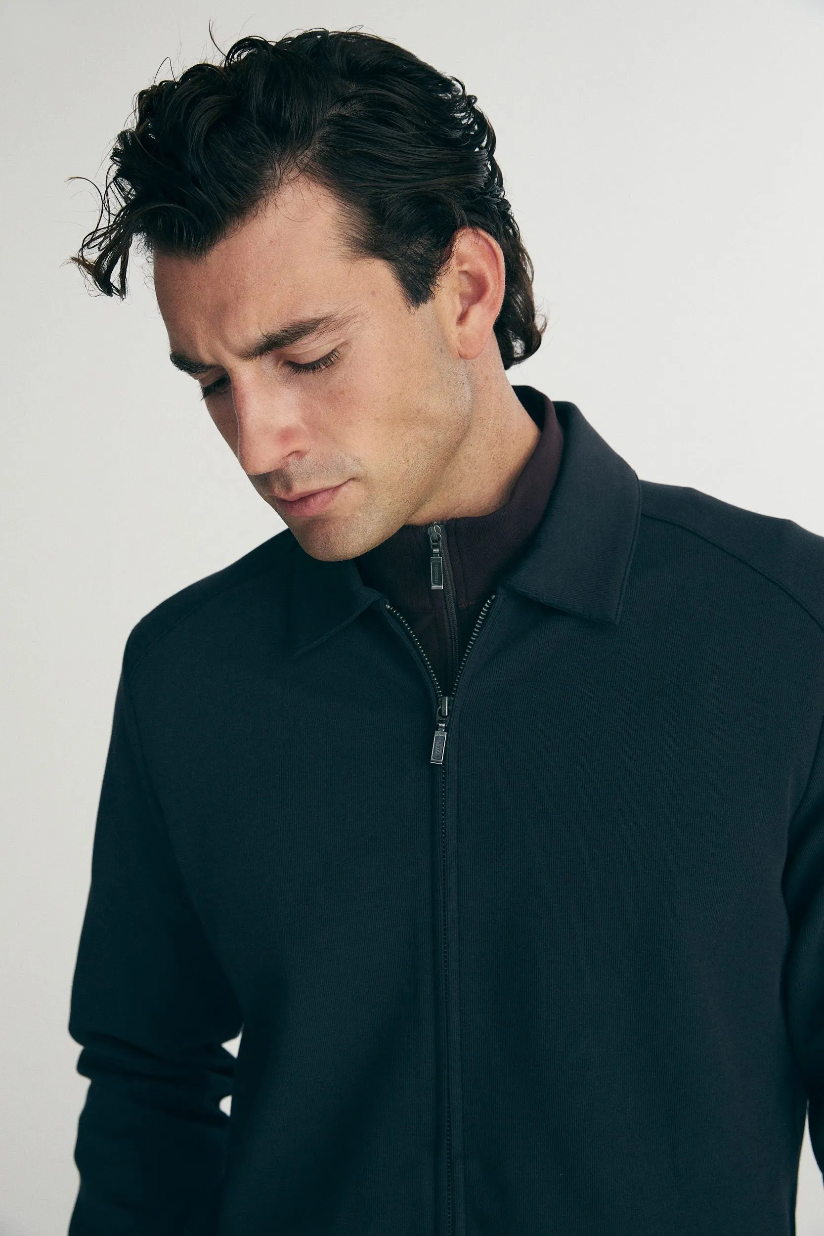 Cardigan with zip and side seam pockets sold by Tristan Style product image thumbnail 3