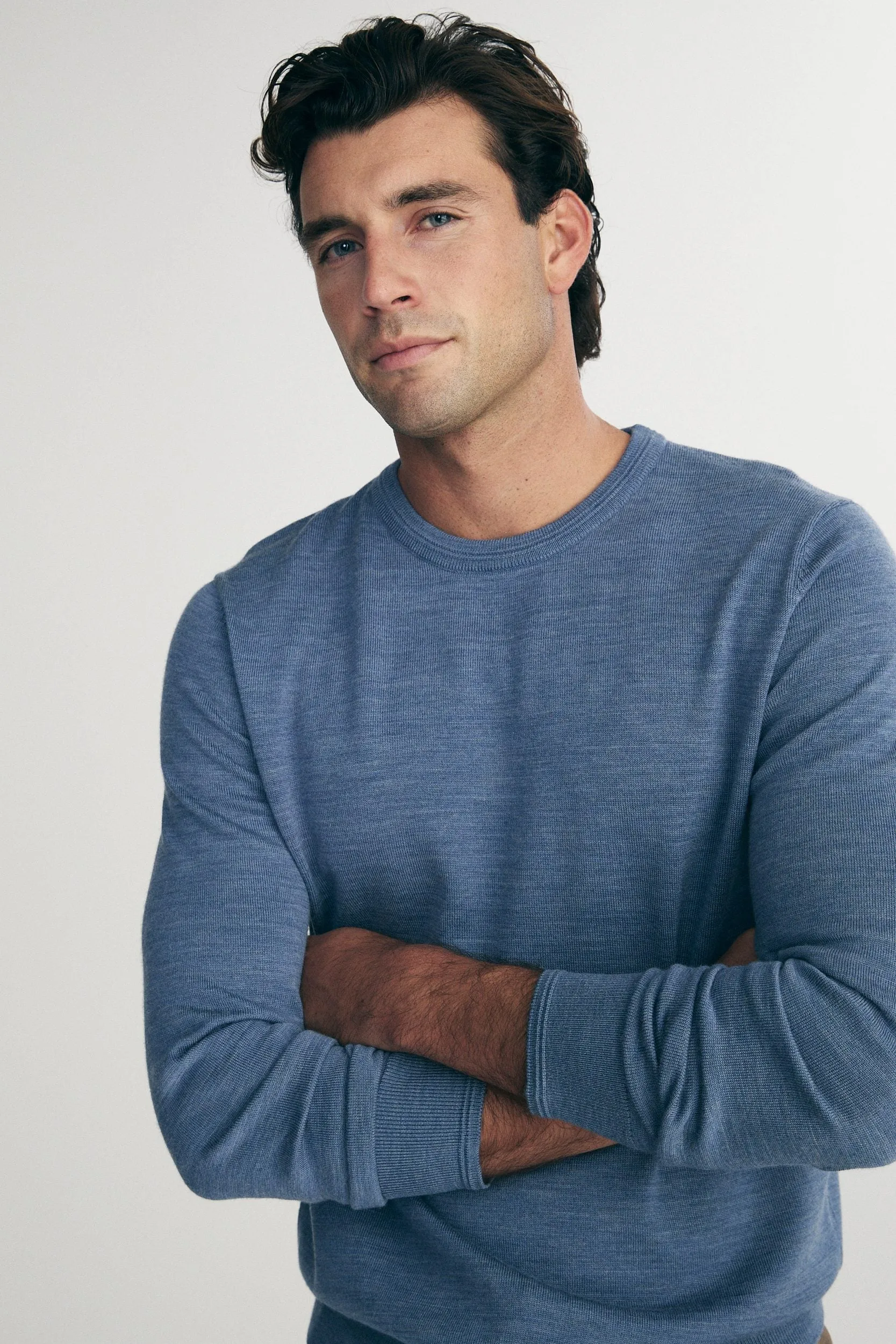Merino wool crew neck sweater sold by Tristan Style product image thumbnail 4