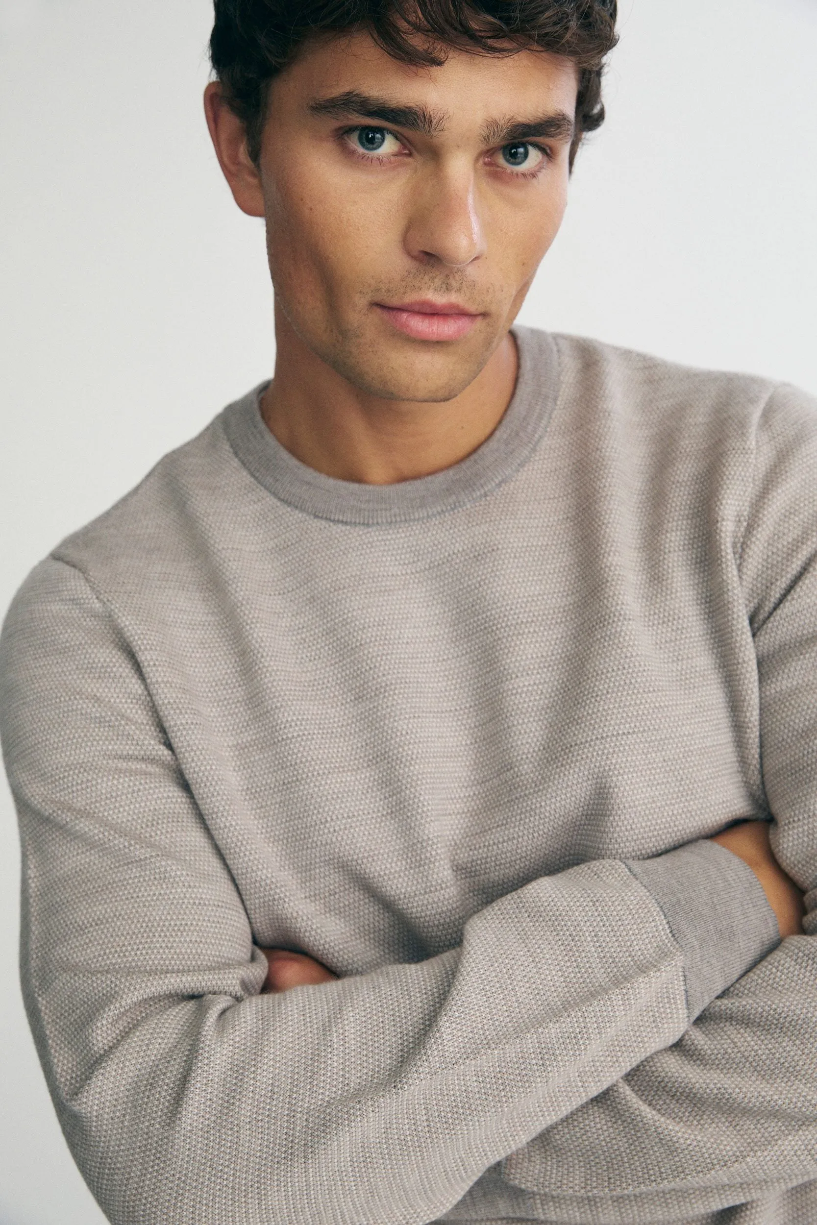 Merino wool jacquard sweater sold by Tristan Style product image thumbnail 3