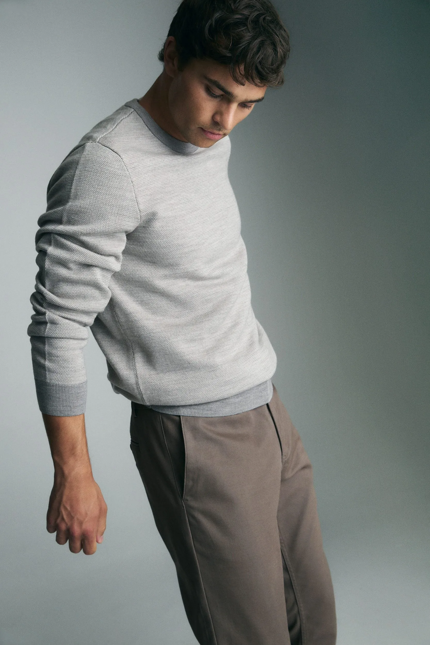 Merino wool jacquard sweater sold by Tristan Style product image thumbnail 4
