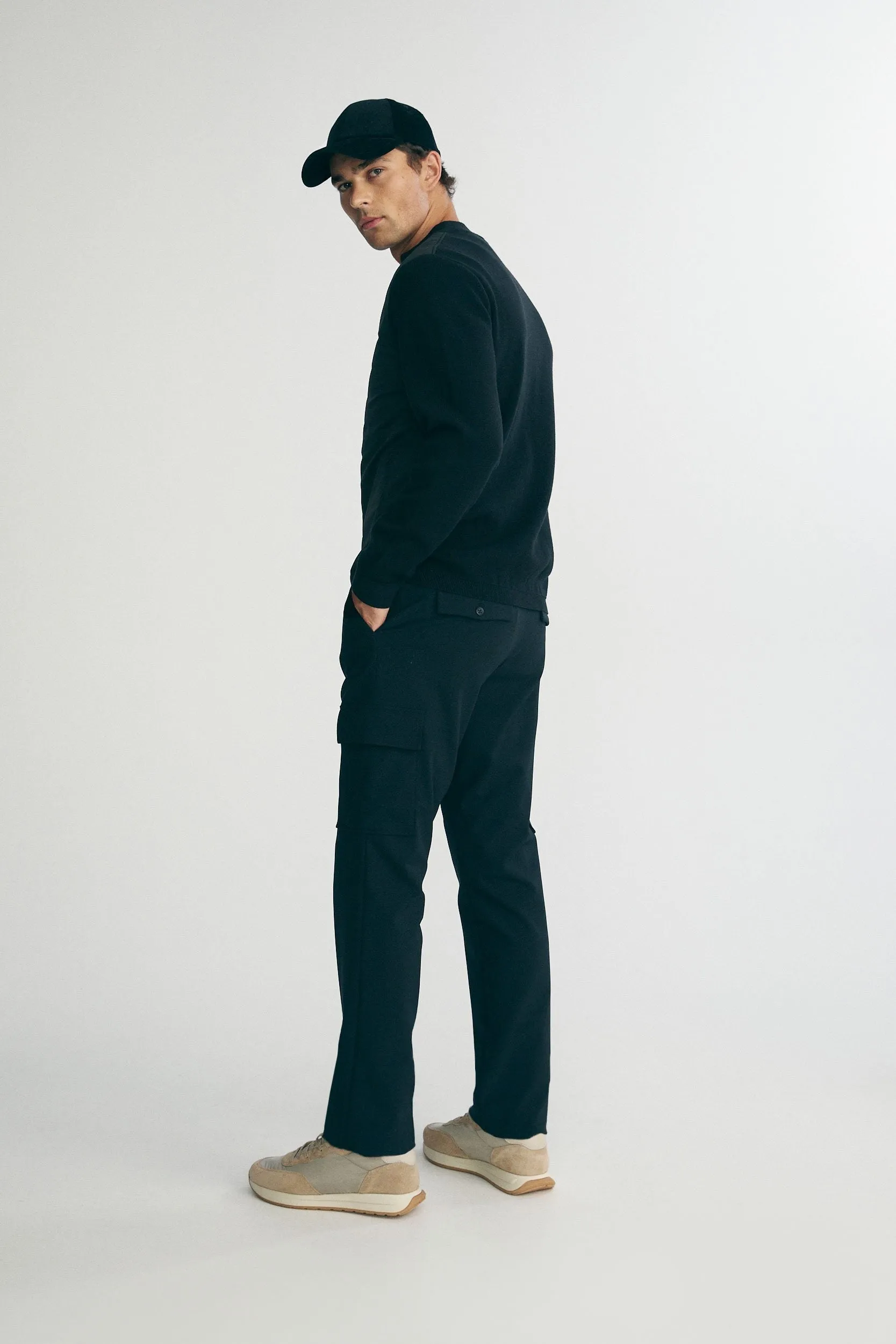 Mixed fabric cardigan sold by Tristan Style product image thumbnail 2