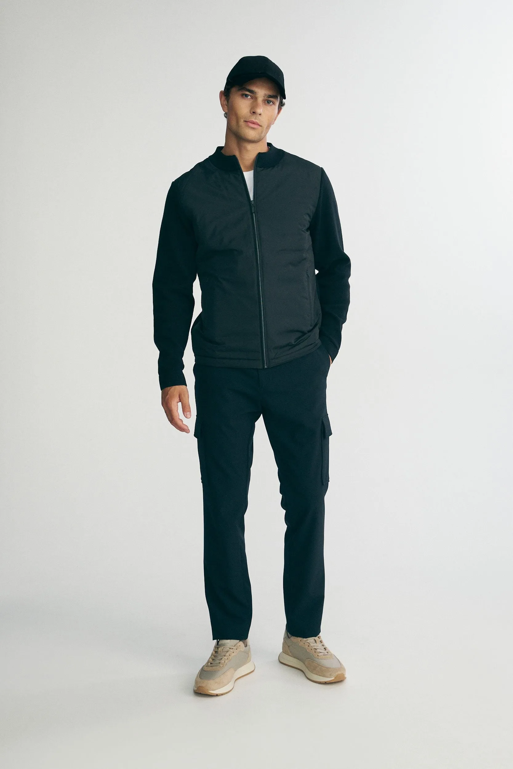 Mixed fabric cardigan sold by Tristan Style product image thumbnail 3