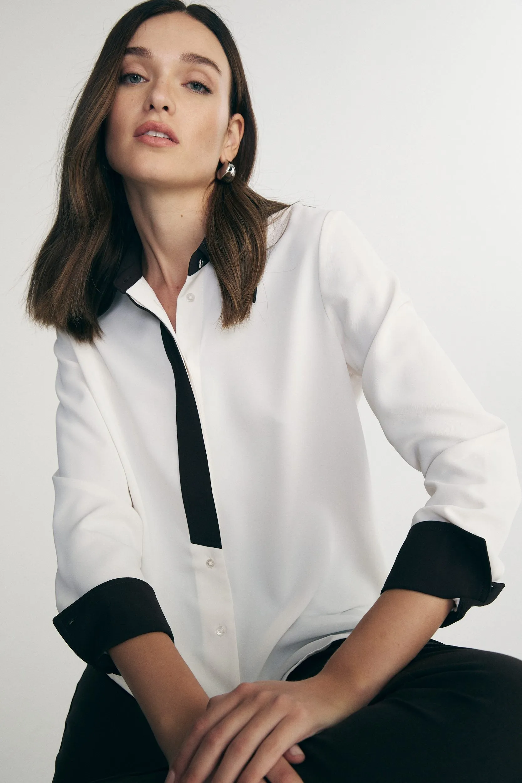 Regular shirt with long plaket sold by Tristan Style product image thumbnail 4