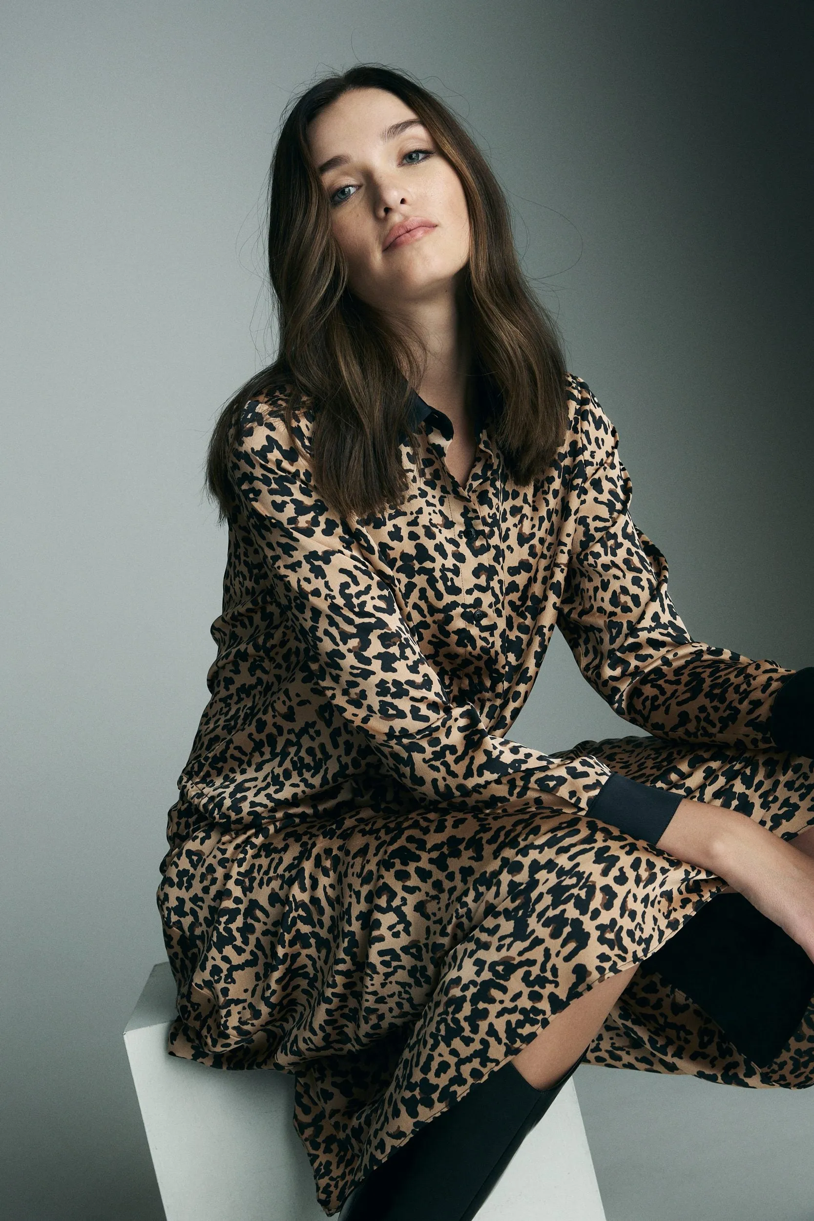 Leopard print blouse sold by Tristan Style product image thumbnail 4