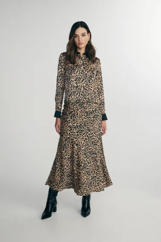 Leopard print blouse sold by Tristan Style