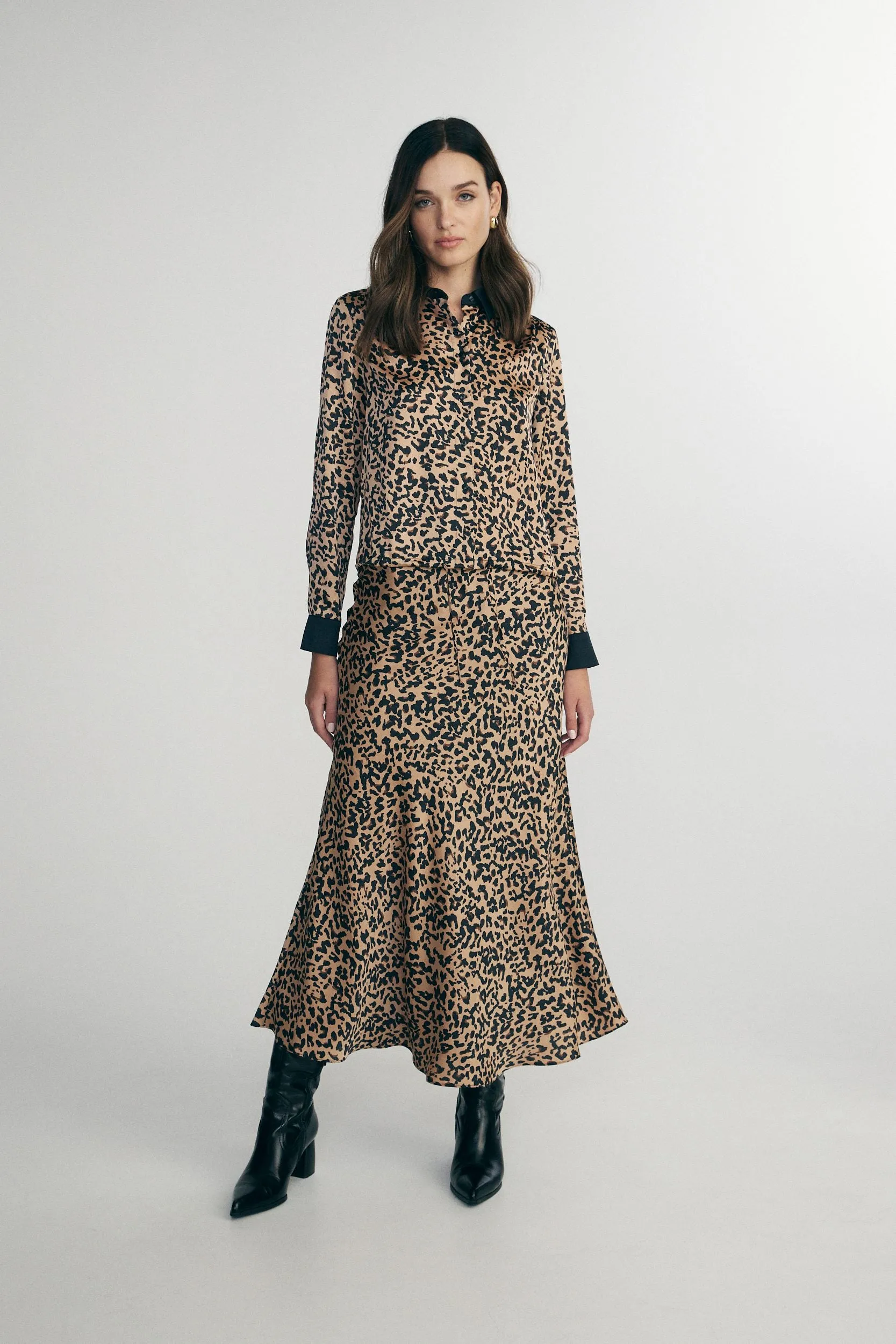 Leopard print blouse sold by Tristan Style