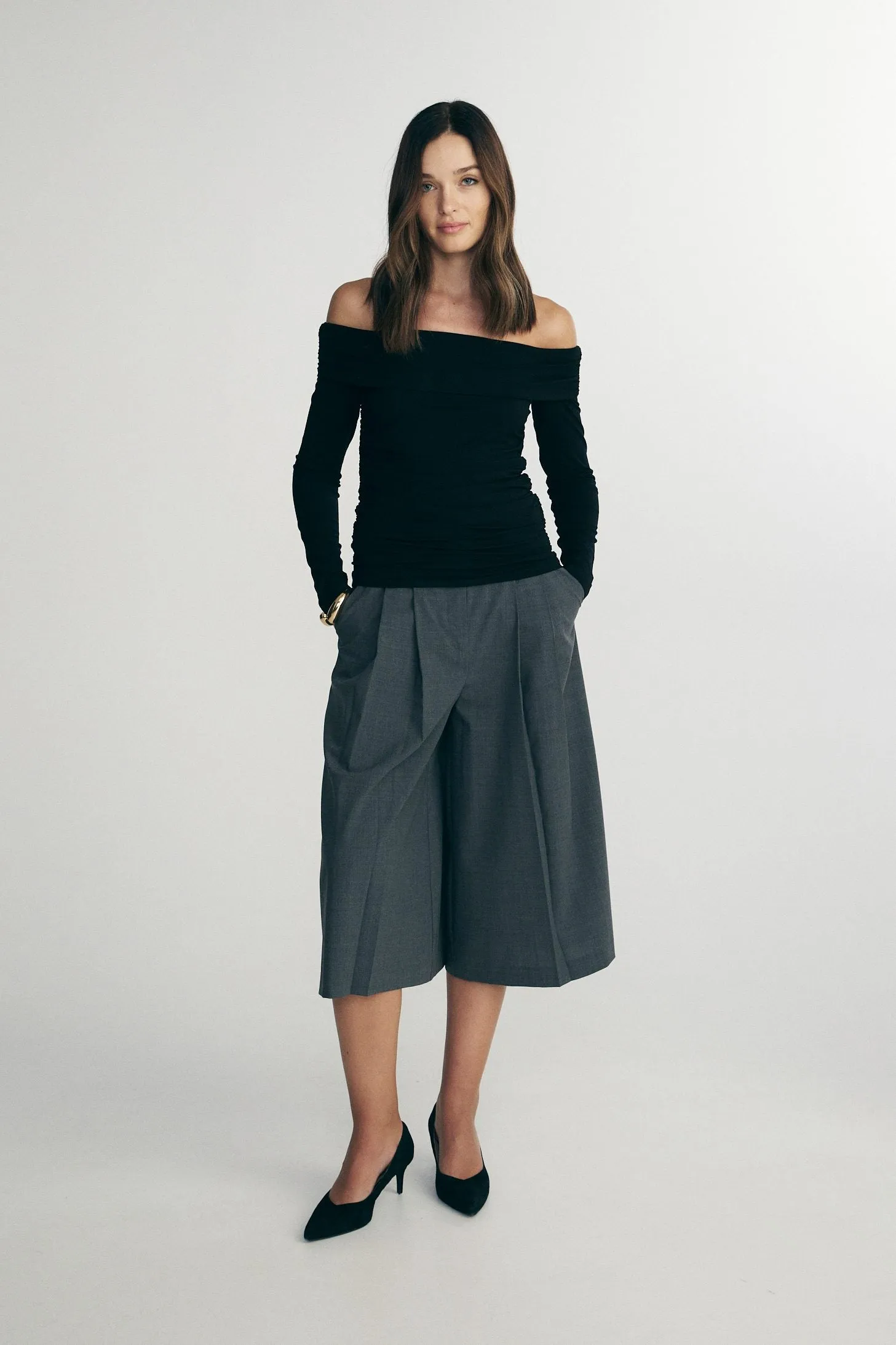 Off shoulder jersey top sold by Tristan Style product image thumbnail 3