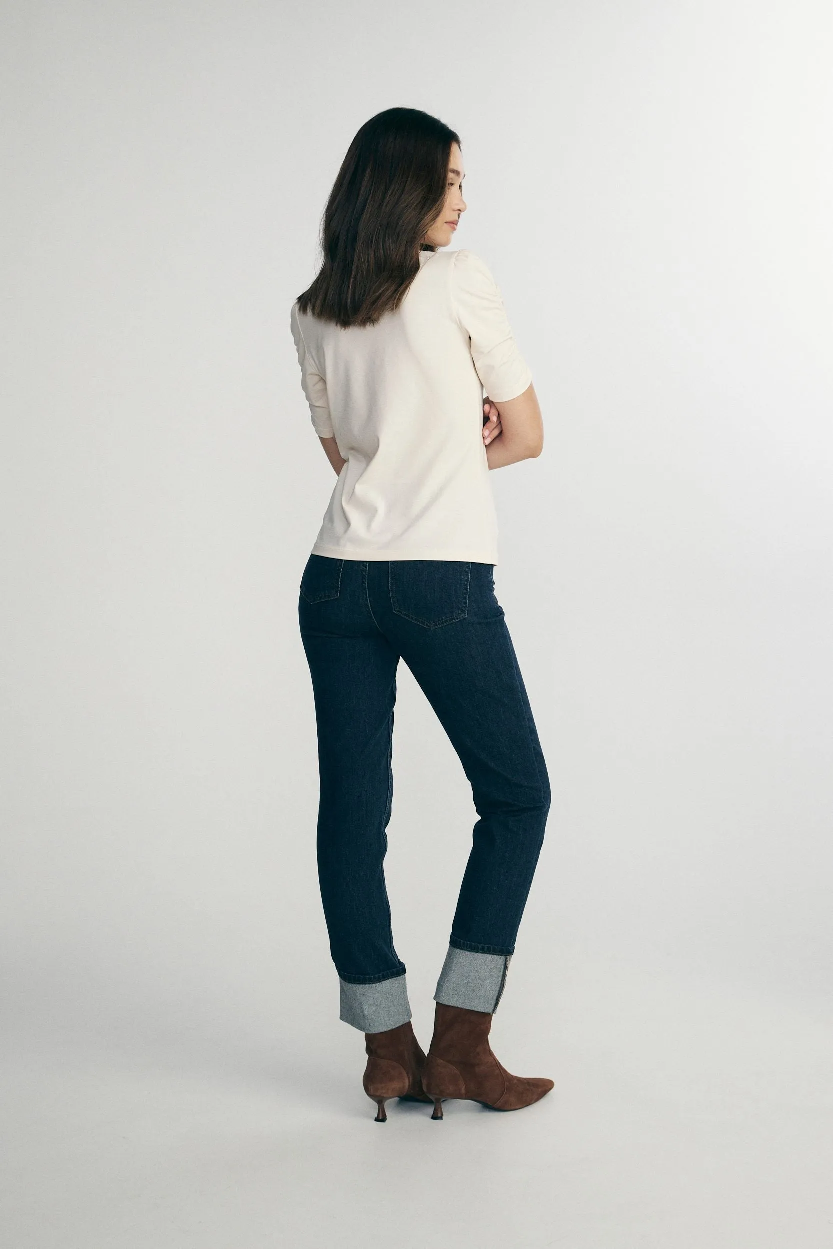 Mock neck jersey top sold by Tristan Style product image thumbnail 2