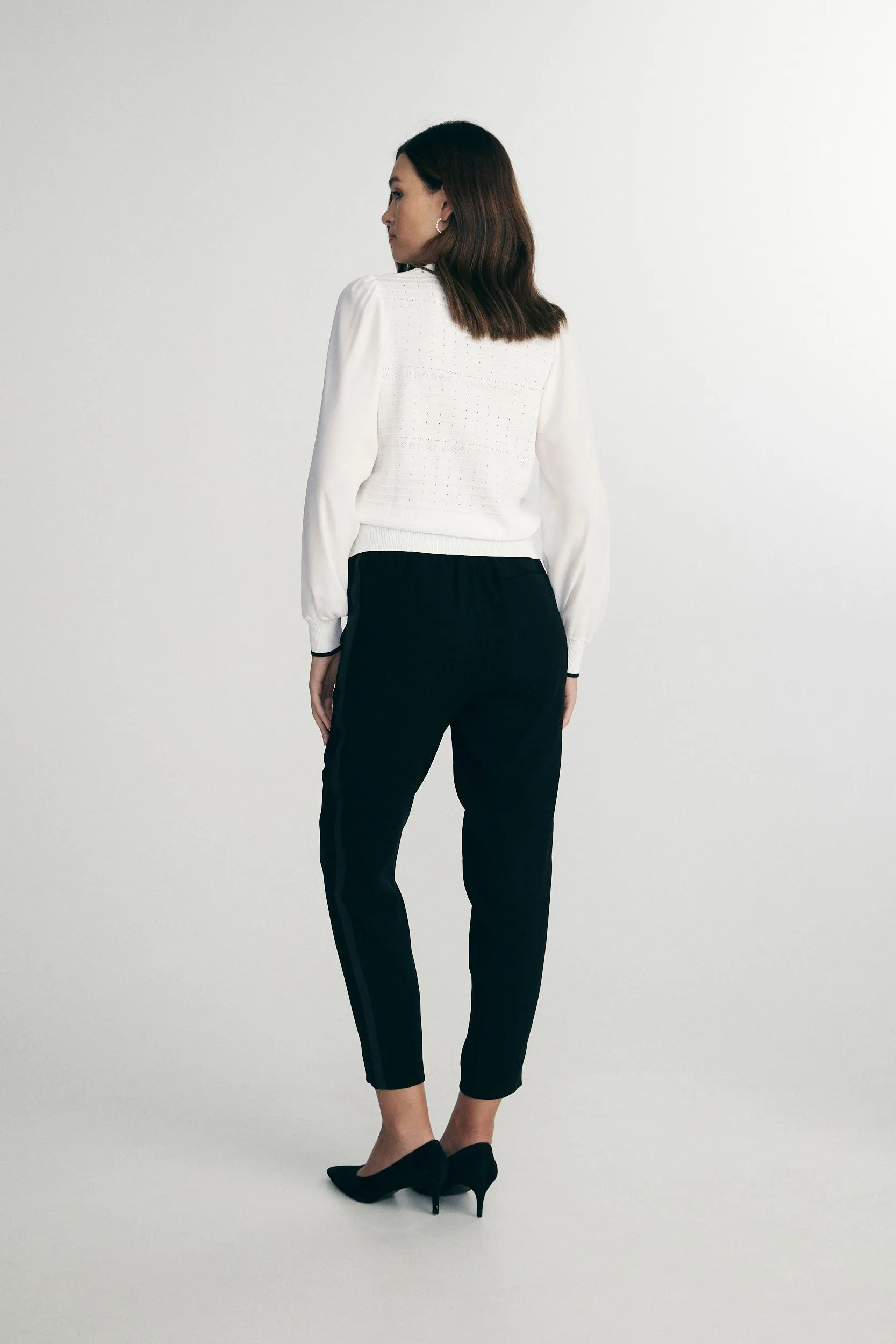 Mixed-fabric sweater sold by Tristan Style product image thumbnail 2