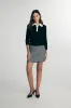 Pointelle collar sweater sold by Tristan Style
