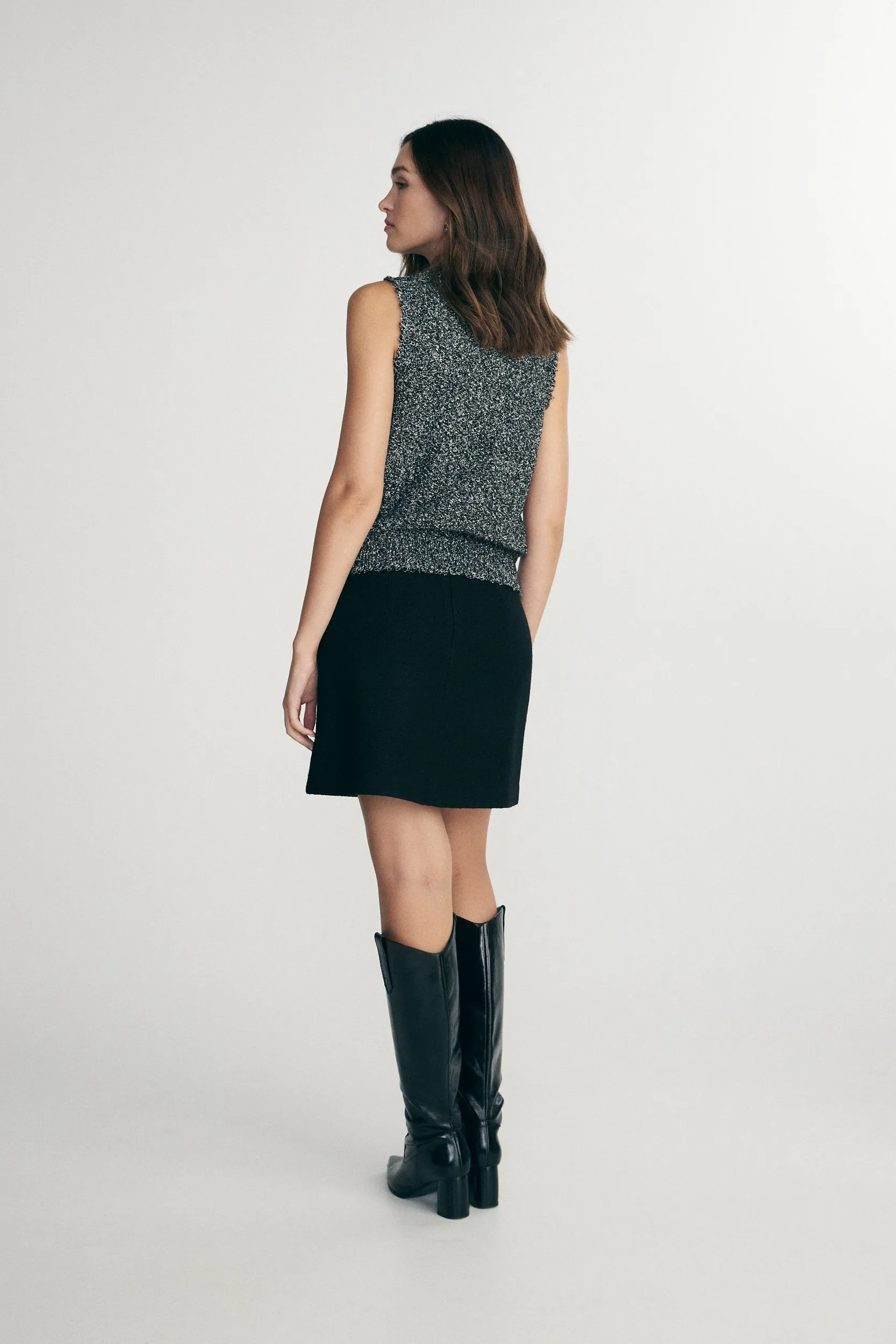 Mock neck sleeveless top sold by Tristan Style product image thumbnail 2