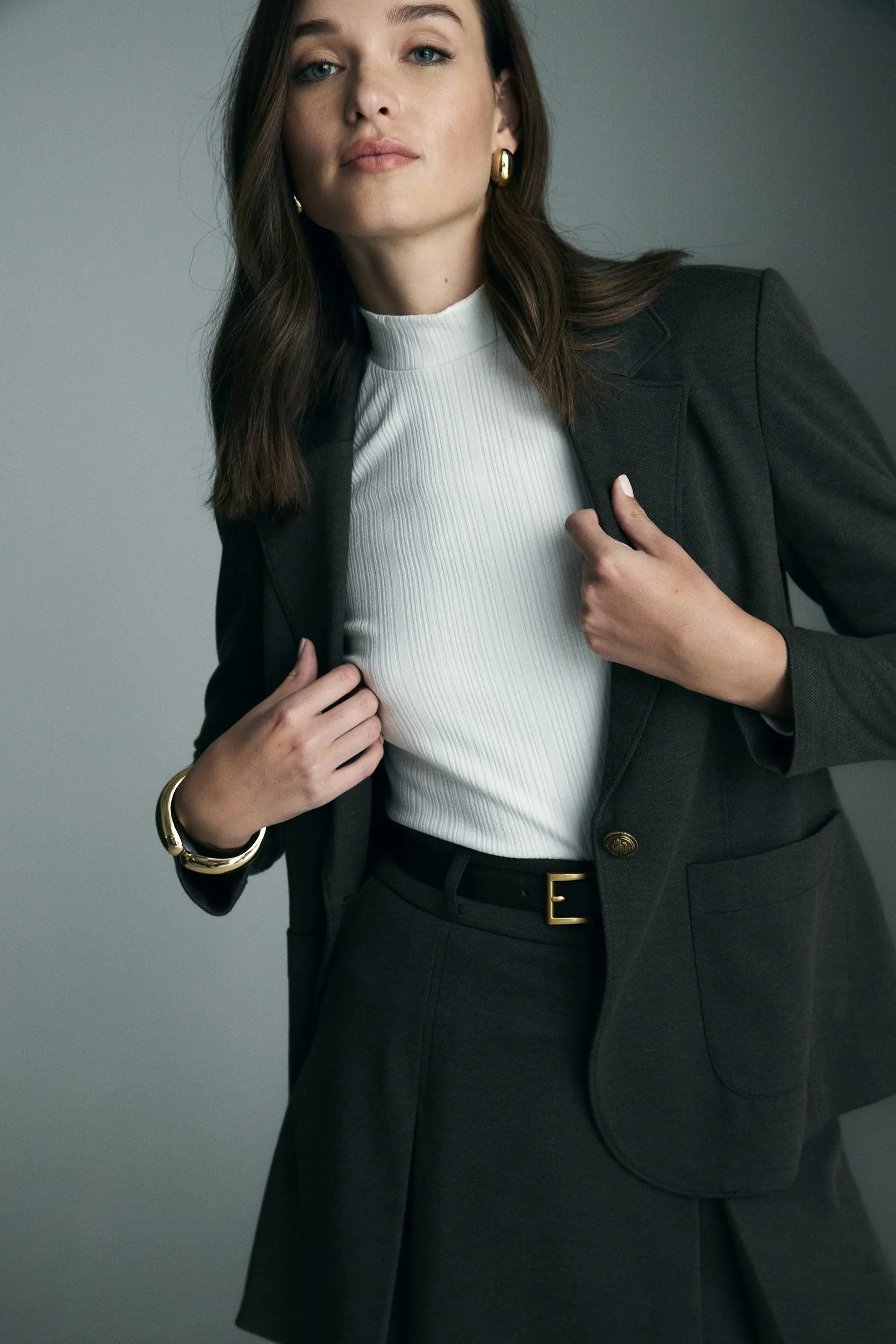 Fitted stretch blazer sold by Tristan Style product image thumbnail 4