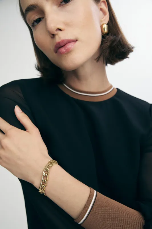 Multi-row bracelet sold by Tristan Style