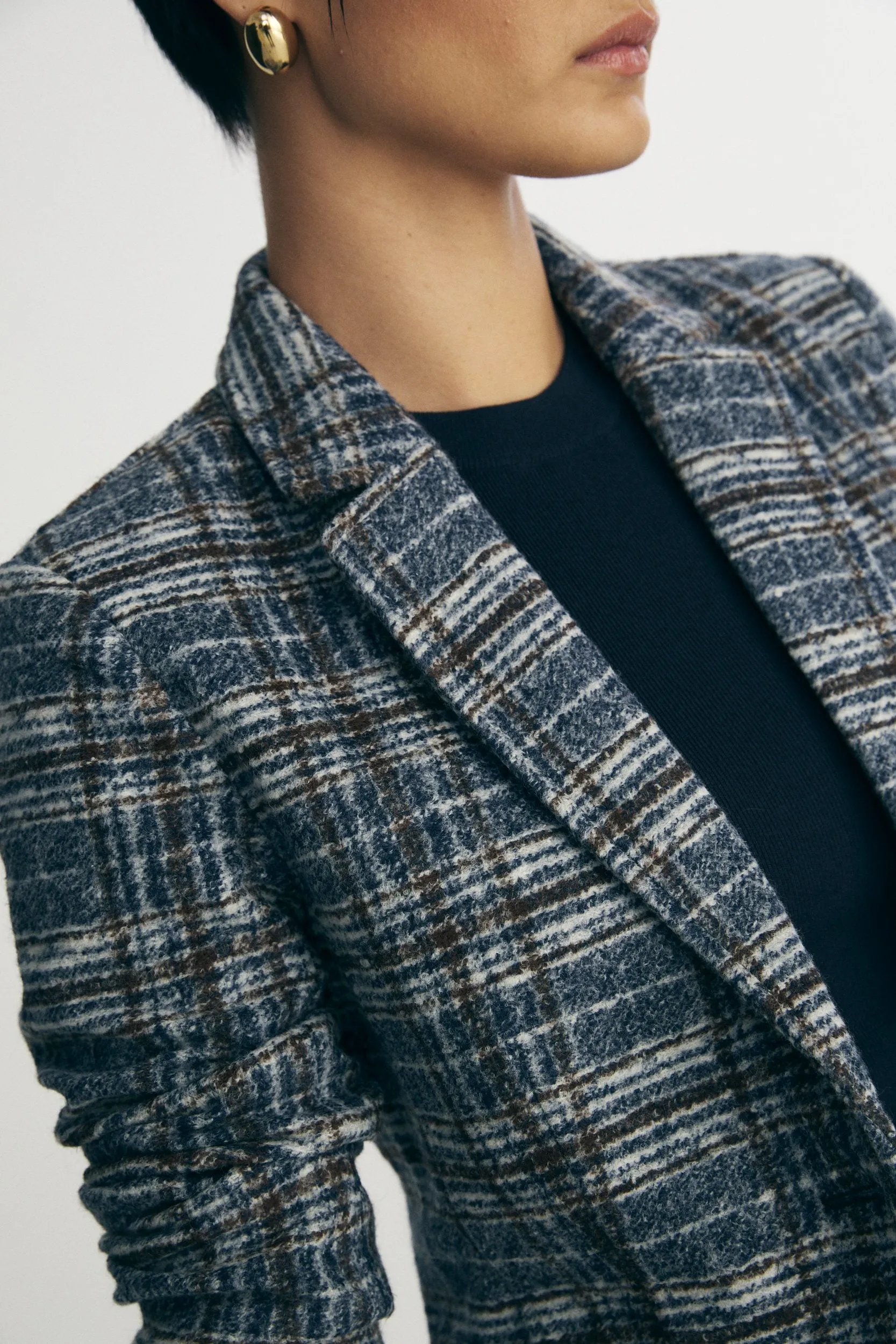 Two buttons fitted stretch blazer sold by Tristan Style product image thumbnail 4